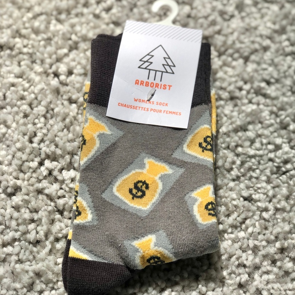 Women’s Novelty Socks by Arborist MONEYBAGS Casual